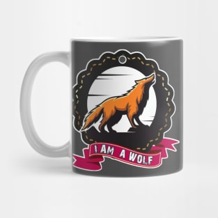 I AM A WOLF AWESOME DESIGN Mug